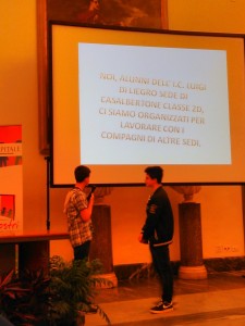Presentazione della Di Liegro affidata a due dei loro studenti
