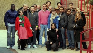 Studenti delle scuole di cinema e detenuti al termine della riunione plenaria di giuria - foto di Ioana Maria Mischie