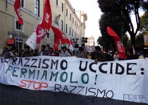 Manifestazione antirazzista 14 gennaio 2012
