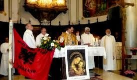 Fedeli albanesi a Trastevere