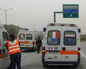 La missione di Ossmei e Onsor che nel mese di marzo ha portato nuove ambulanze in Siria - Fonte: Ossmei, www.ossmei.it