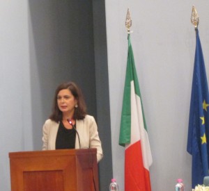 Il presidente della Camera Laura Boldrini