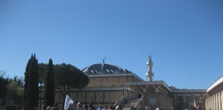 Esterno della moschea di Roma