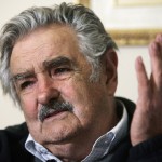 Former guerrilla leader and Uruguay’s leading presidential candidate Jose Mujica gestures during a Reuters interview in Montevideo