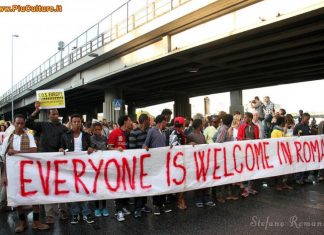 Manifestazione per l'accoglienza dei migranti