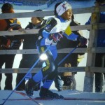Ashley, in gara di sci di fondo