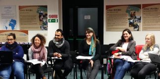 i ragazzi di infomigranti in classe