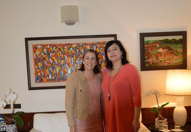 Con la First lady del Costa Rica