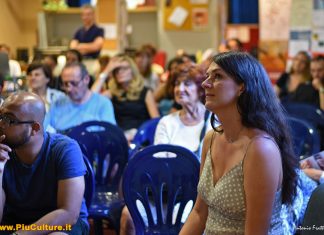 Marianna alla festa finale di Infomigranti