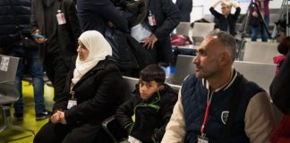 Corridoi umanitari: arrivo delle famiglie siriane a Fiumicino