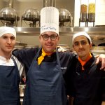 Giuseppe Peluso con i pizzazioli iraniani