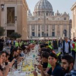 Tavolata romana senza muri – foto di gma