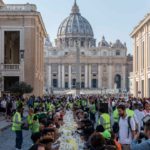 Tavolata romana senza muri – foto di gma