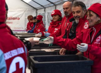 Il Pasto della Solidarietà offerto da CRI il 15 dicembre a Roma(foto gma