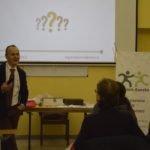 Il corso nell’aula di Casa Scalabrini