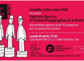 “Grande come una città”: il dibattito sulla giustizia sociale giustizia sociale locandina