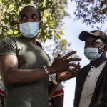 Aboubakar Soumahoro protesta a Villa Pamphilj