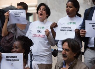 Manifestazione per il diritto di cittadinanza. Foto GMA per Piuculture