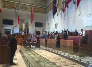 L'aula del Consiglio comunale di Roma