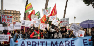 Manifestazione a favore dell’accoglienza dei migranti