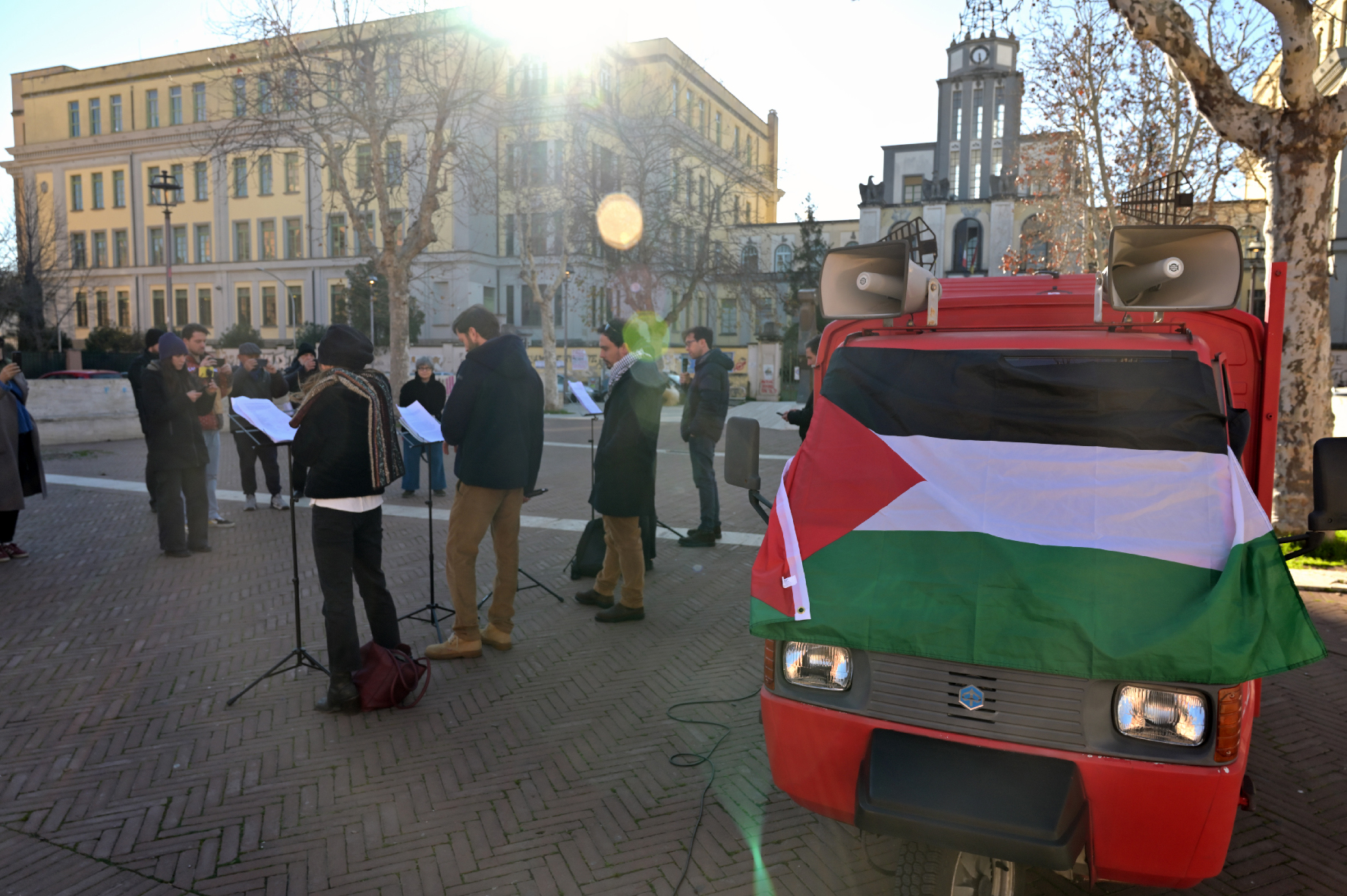 Manifestazione contro la guerra in Palestina