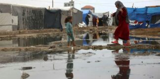 una tendopoli di rifugiati palestinesi a Gaza- Bashar Taleb- foto di Assopace Palestina