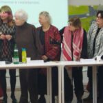 La regista Monica Maurer, Milena Fiore di AAMOD, Luciana Castellina, Silvia Scola