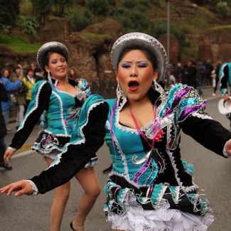 la VI edizione del carnevale boliviano, domenica 14 febbraio 2016 a Roma