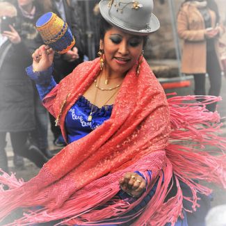 la VI edizione del carnevale boliviano, domenica 14 febbraio 2016 a Roma